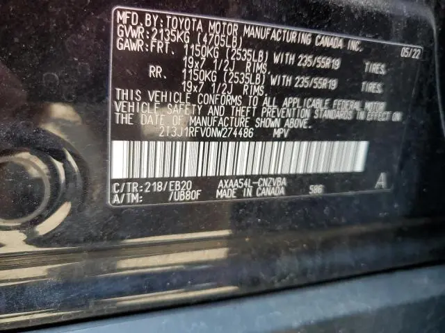 2022 TOYOTA RAV4 ADVENTURE  