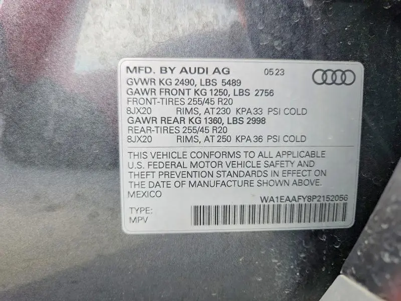 2023 AUDI Q5 PREMIUM PLUS 45  