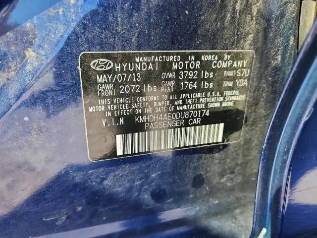 2013 HYUNDAI ELANTRA GLS  