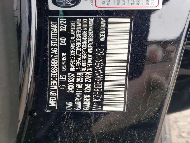2021 MERCEDES-BENZ E 350 4MATIC  