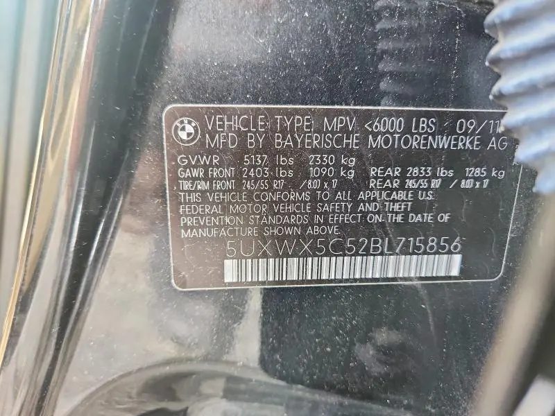 2011 BMW X3 XDRIVE28I  