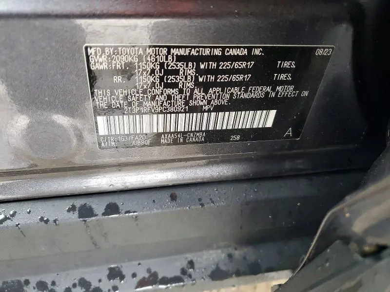 2023 TOYOTA RAV4 XLE  