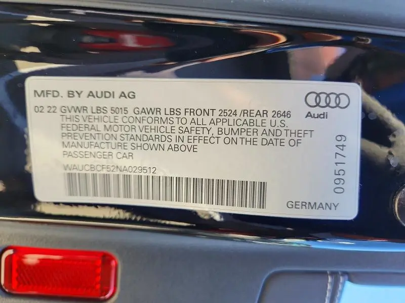 2022 AUDI A5 PREMIUM PLUS 40  