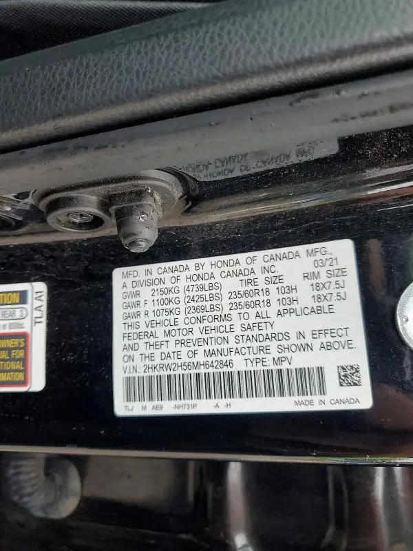 2021 HONDA CR-V EX  
