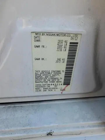 2013 NISSAN ALTIMA 2.5  
