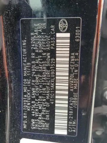 2020 TOYOTA CAMRY LE  