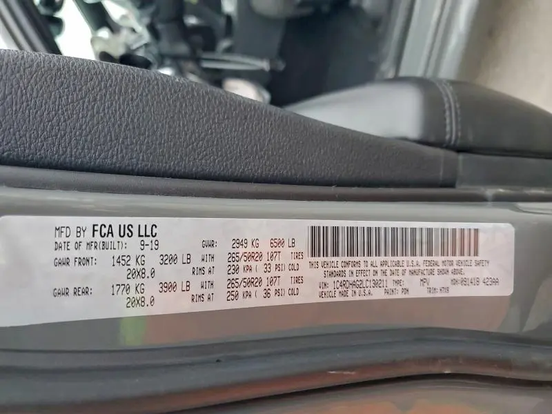 2020 DODGE DURANGO SXT  