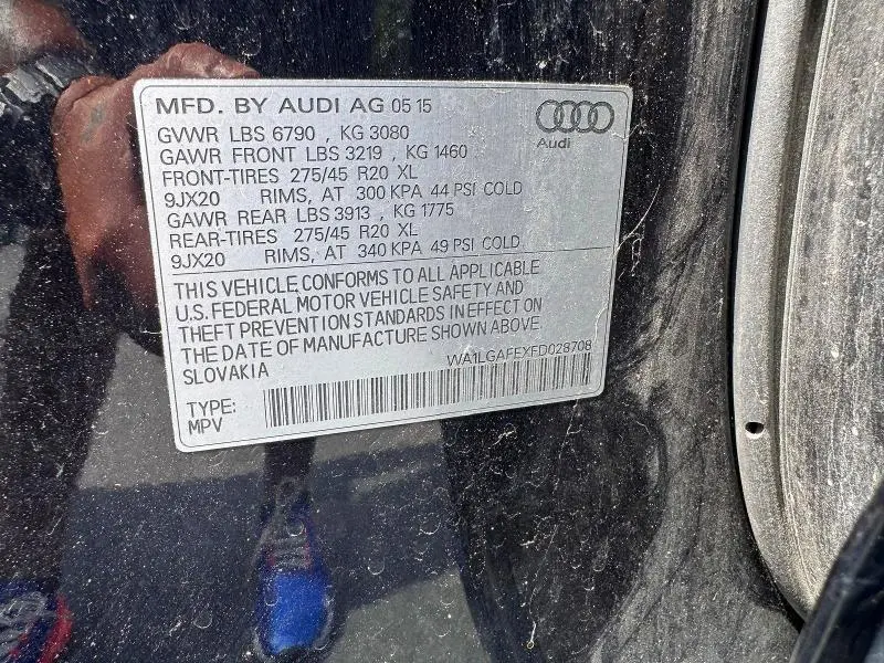 2015 AUDI Q7 PREMIUM PLUS  