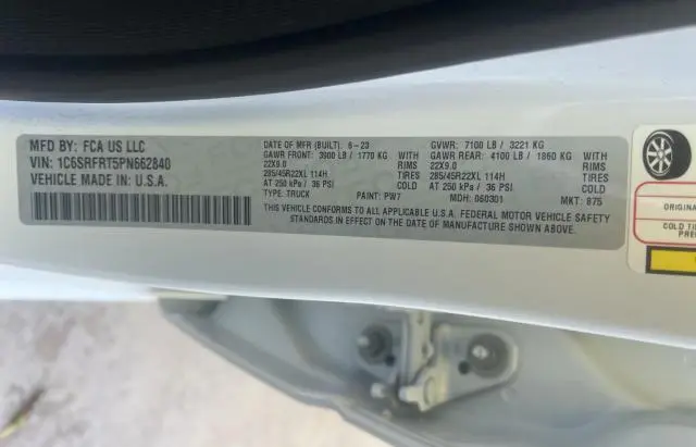 2023 RAM 1500 LARAMIE  