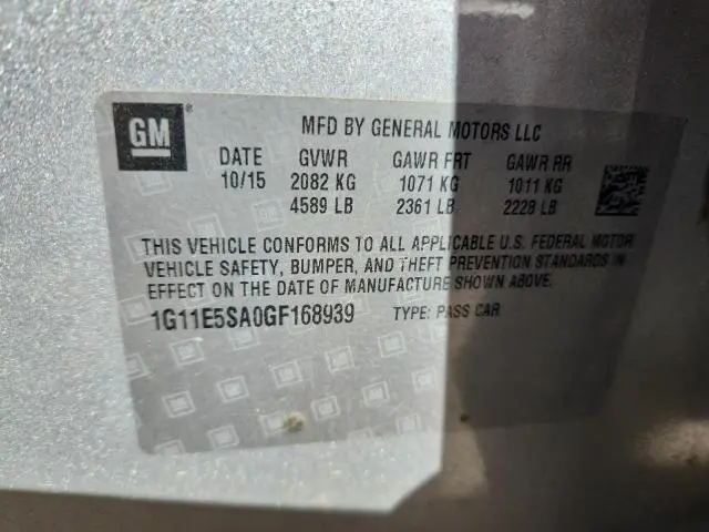 2016 CHEVROLET MALIBU LIMITED LTZ  