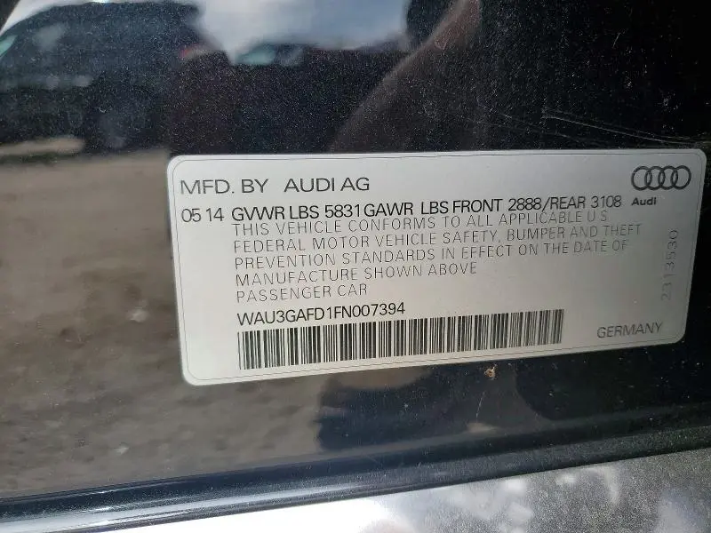 2015 AUDI A8 L QUATTRO  