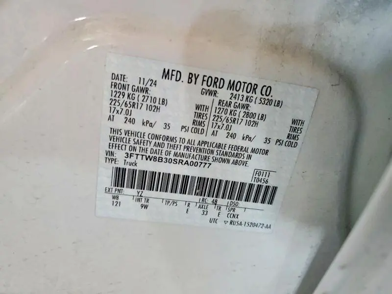 2025 FORD MAVERICK XL  