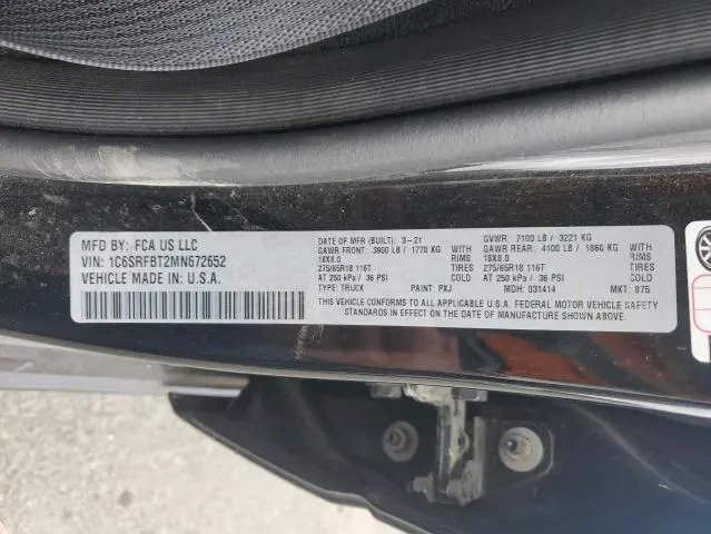 2021 RAM 1500 BIG HORN/LONE STAR