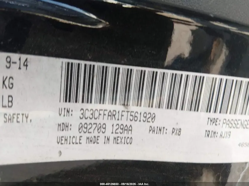 2015 FIAT 500 POP
