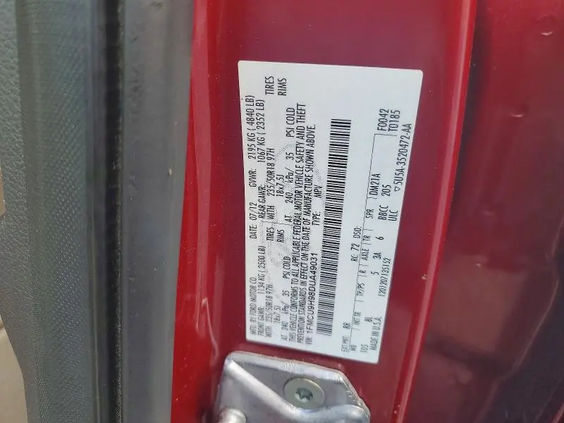 2013 FORD ESCAPE SEL  
