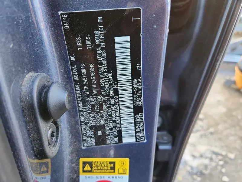 2018 TOYOTA HIGHLANDER HYBRID  