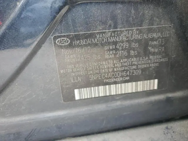 2013 HYUNDAI SONATA SE