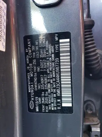 2019 HYUNDAI TUCSON LIMITED  