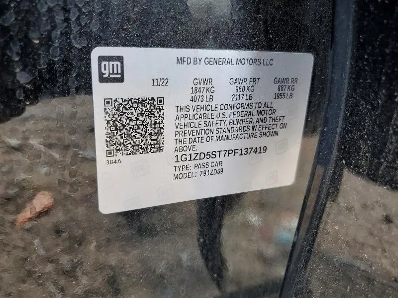 2023 CHEVROLET MALIBU LT  