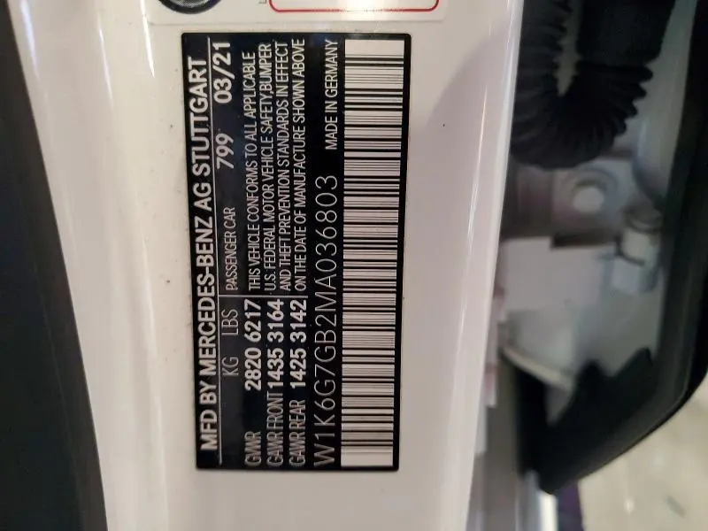 2021 MERCEDES-BENZ S 580 4MATIC  