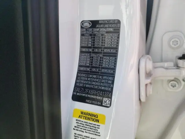 2024 LAND ROVER RANGE ROVER EVOQUE DYNAMIC SE  