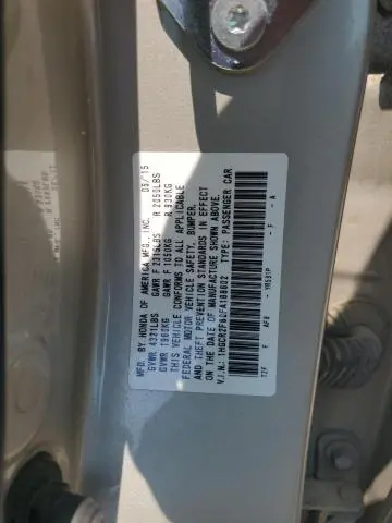 2015 HONDA ACCORD EXL  