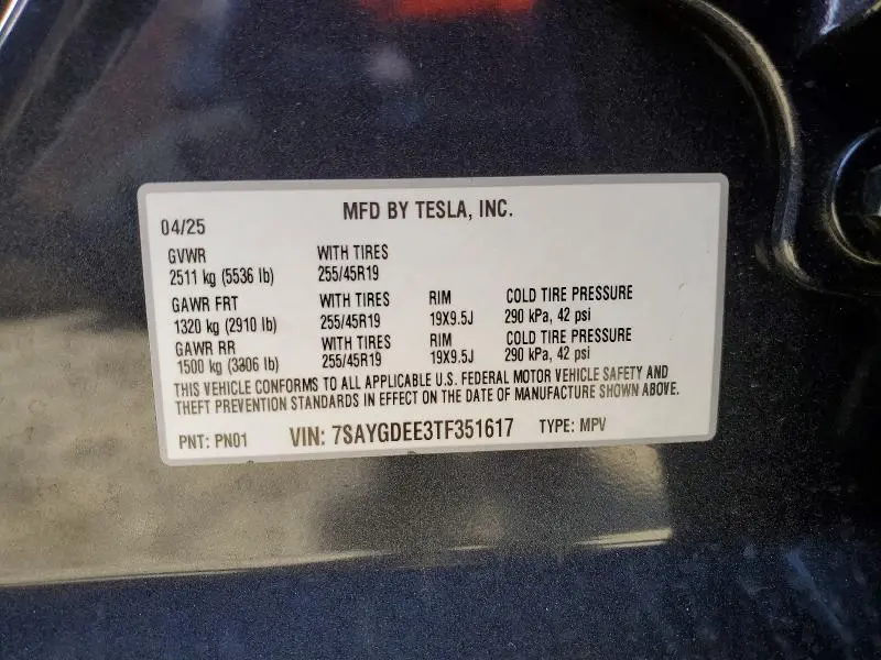2026 TESLA MODEL Y   
