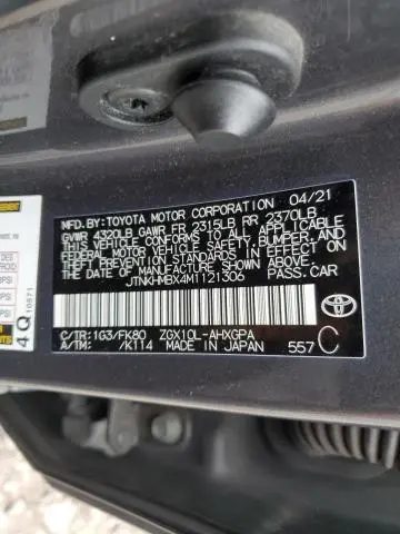 2021 TOYOTA C-HR XLE