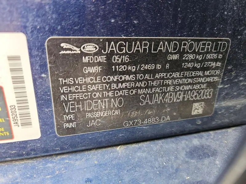 2017 JAGUAR XE PRESTIGE  