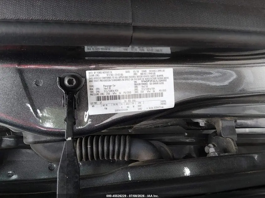 2018 FORD FOCUS SE