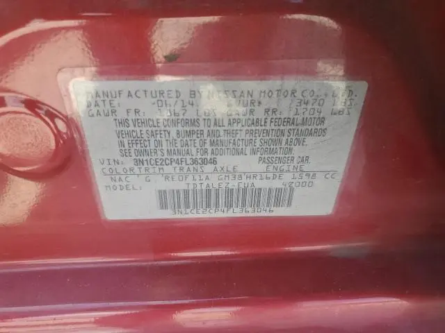 2015 NISSAN VERSA NOTE S  