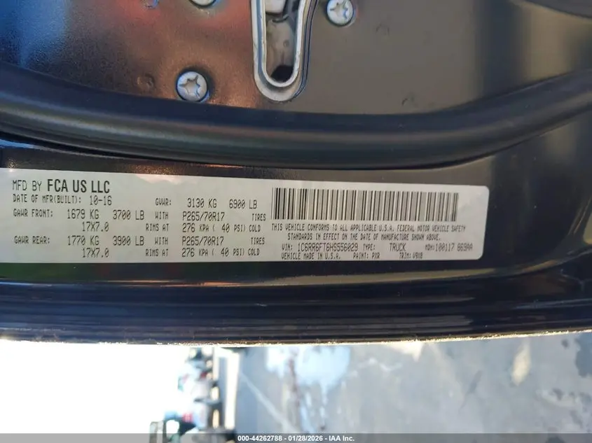 2017 RAM 1500 TRADESMAN  4X2 6'4 BOX