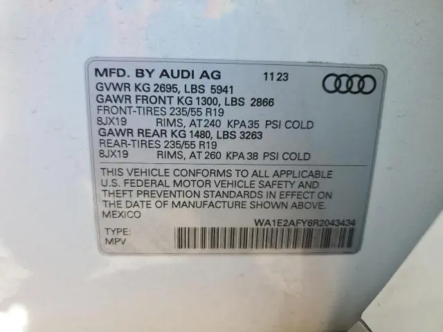 2024 AUDI Q5 E PREMIUM PLUS 55  