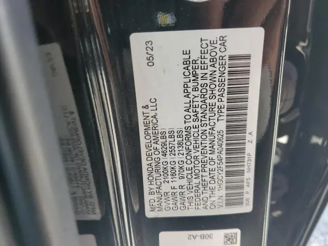 2023 HONDA ACCORD HYBRID SPORT  