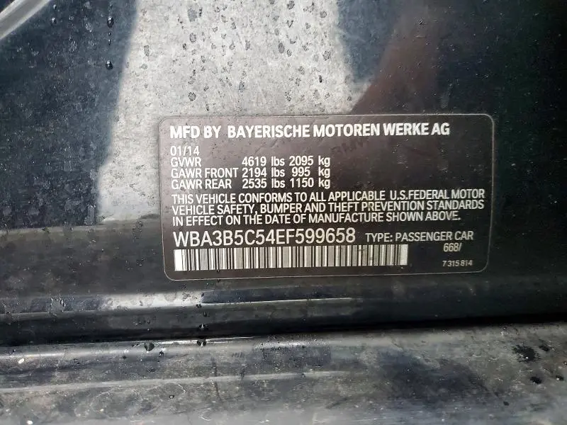 2014 BMW 328 XI SULEV  