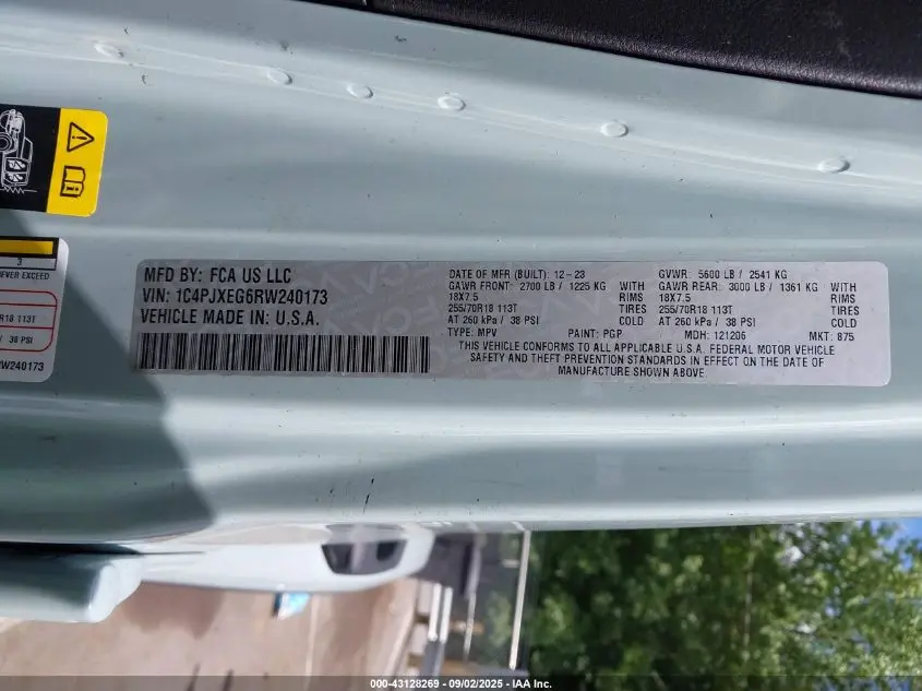 2024 JEEP WRANGLER 4-DOOR SAHARA 4X4