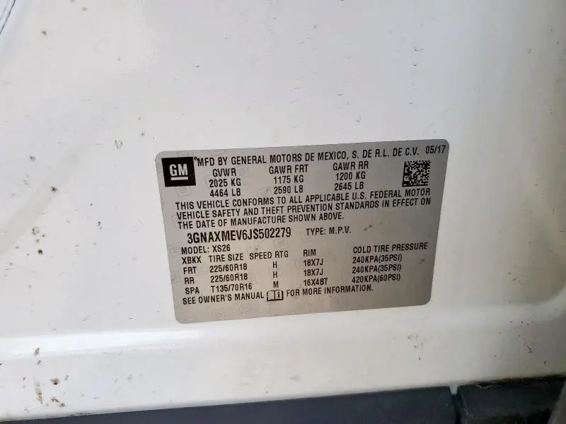 2018 CHEVROLET EQUINOX PREMIER