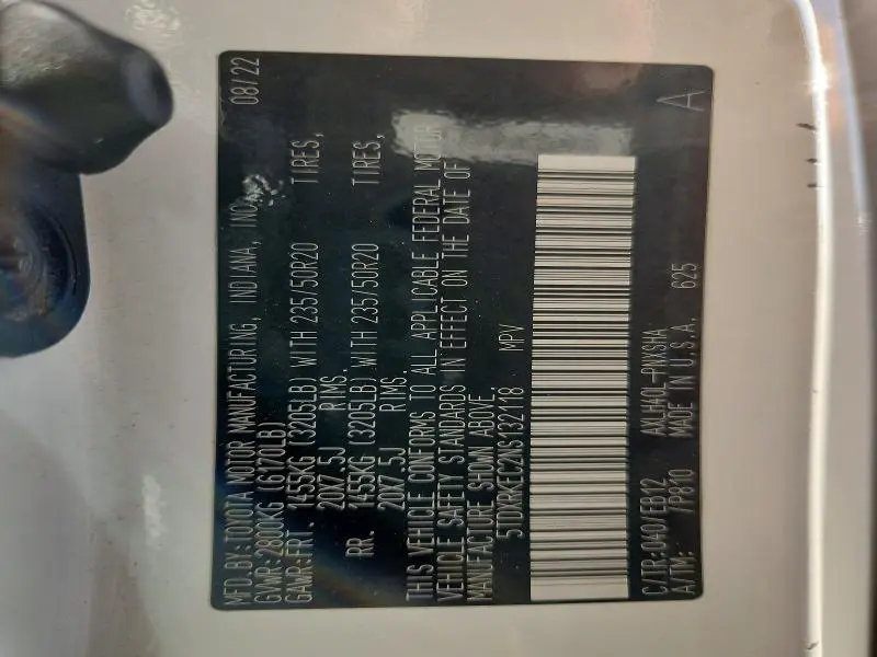 2022 TOYOTA SIENNA XSE 7-PASSENGER  