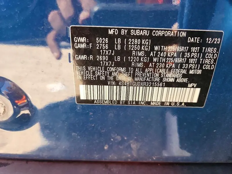 2024 SUBARU OUTBACK WILDERNESS  