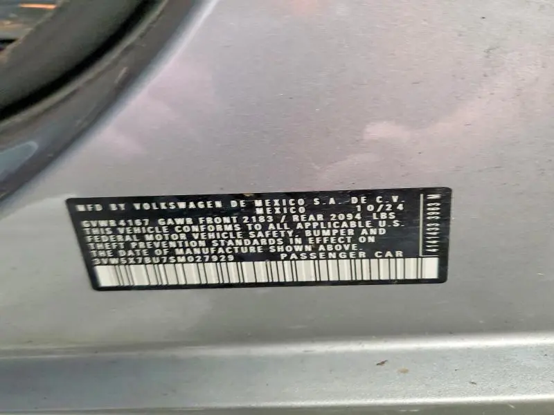2025 VOLKSWAGEN JETTA S  