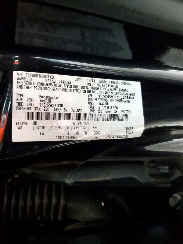 2015 FORD FOCUS SE  