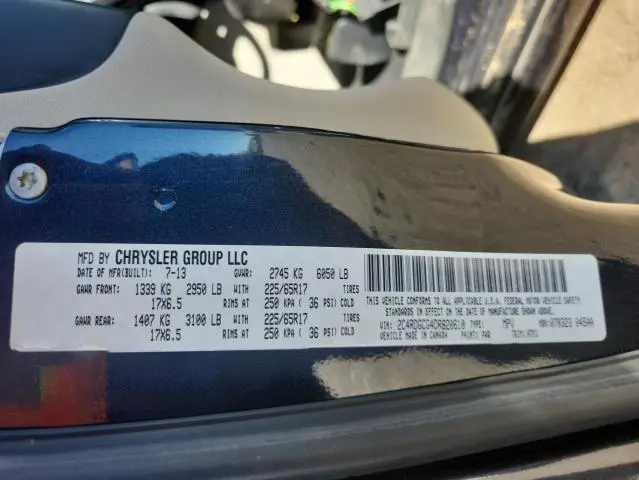 2013 DODGE GRAND CARAVAN SXT  