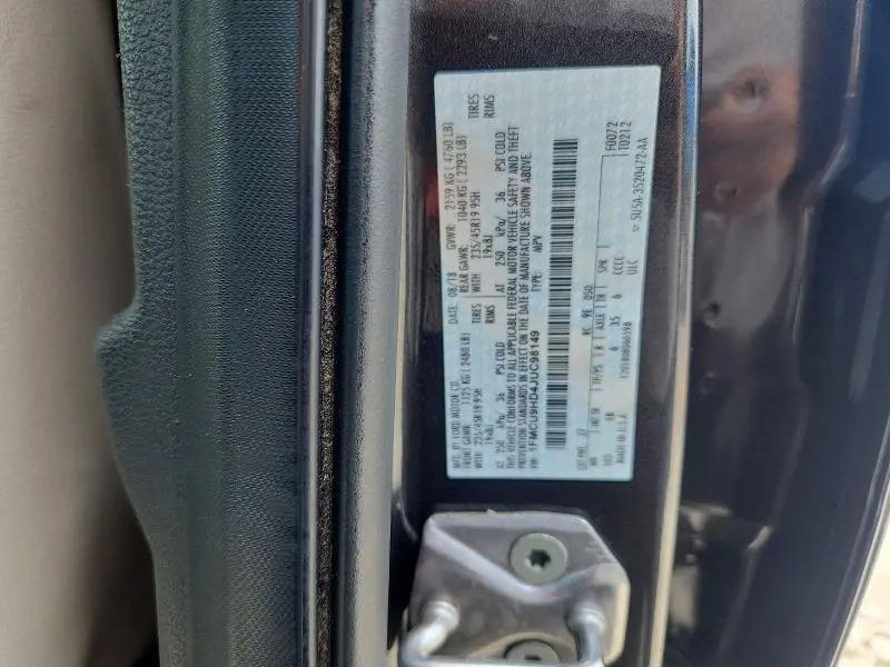 2018 FORD ESCAPE SEL  