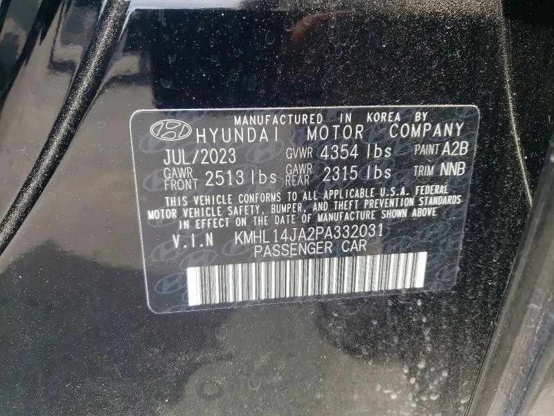 2023 HYUNDAI SONATA SEL  