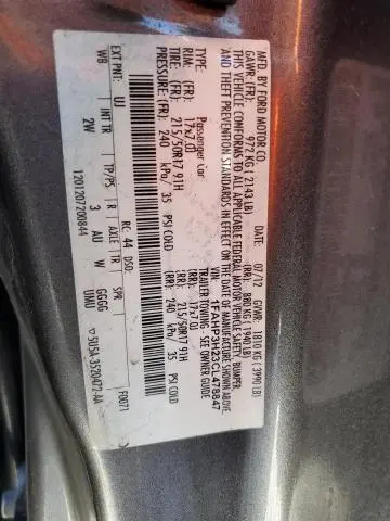 2012 FORD FOCUS SEL  
