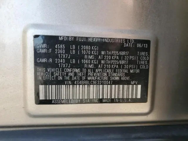 2014 SUBARU OUTBACK 2.5I LIMITED  