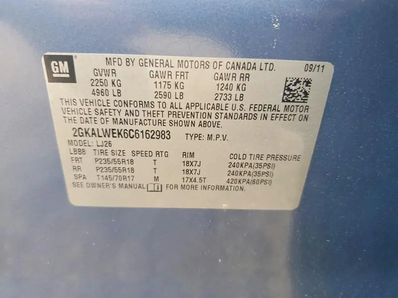 2012 GMC TERRAIN SLT  