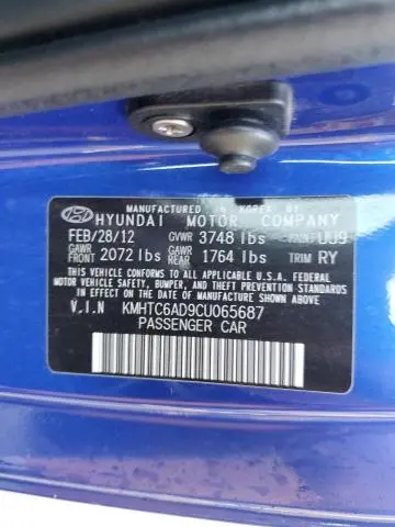 2012 HYUNDAI VELOSTER   