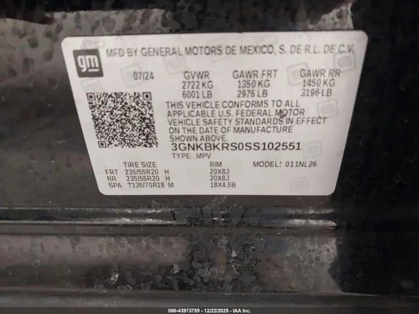 2025 CHEVROLET BLAZER AWD RS