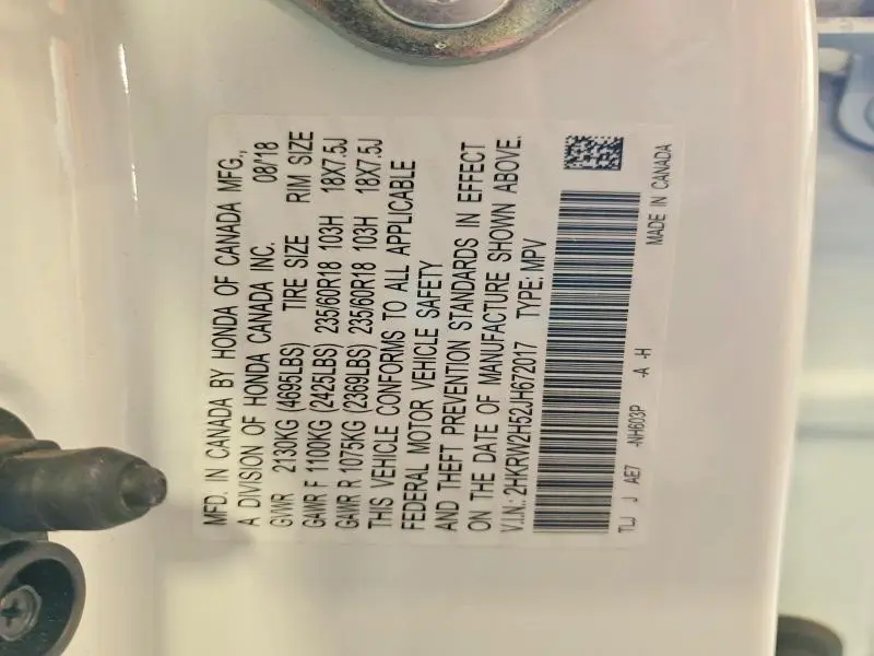 2018 HONDA CR-V EX  